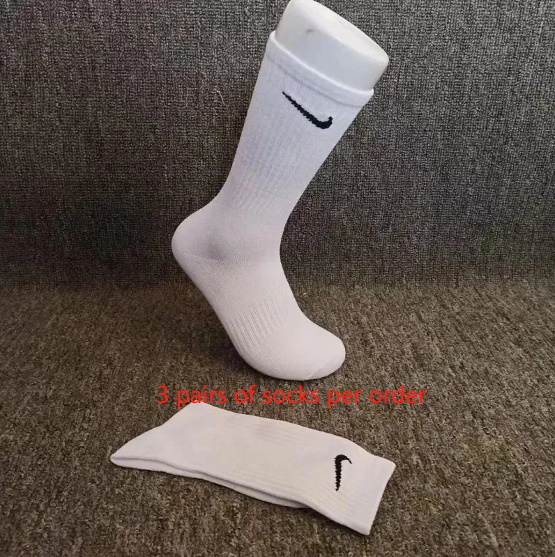 3 pairs of white high tube towel bottoms