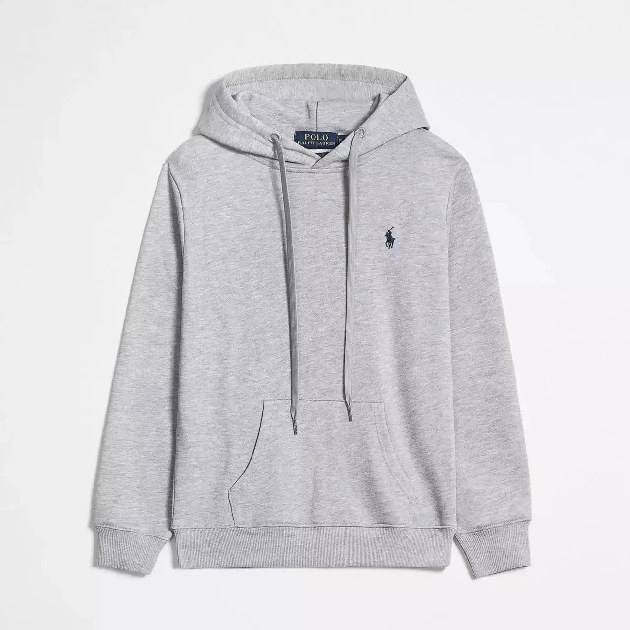 Grey pullover hoodie